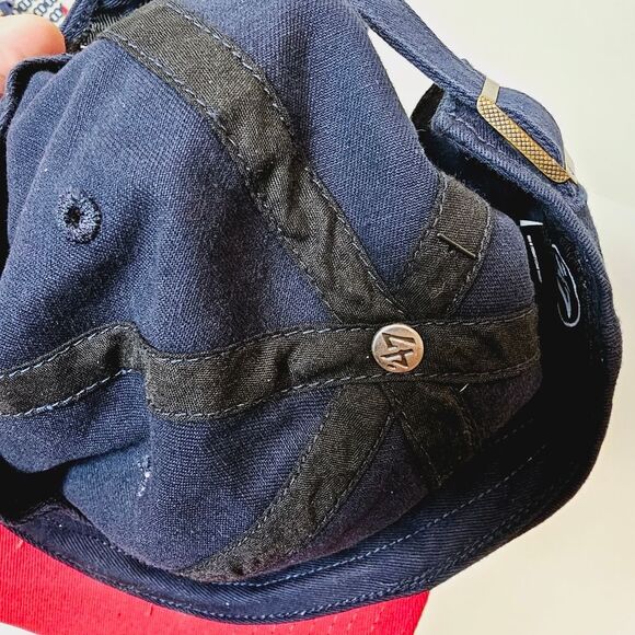 47brand MLB Atlanta Braves Red Navy Baseball Cap 071921-271 New - Picture 3 of 14